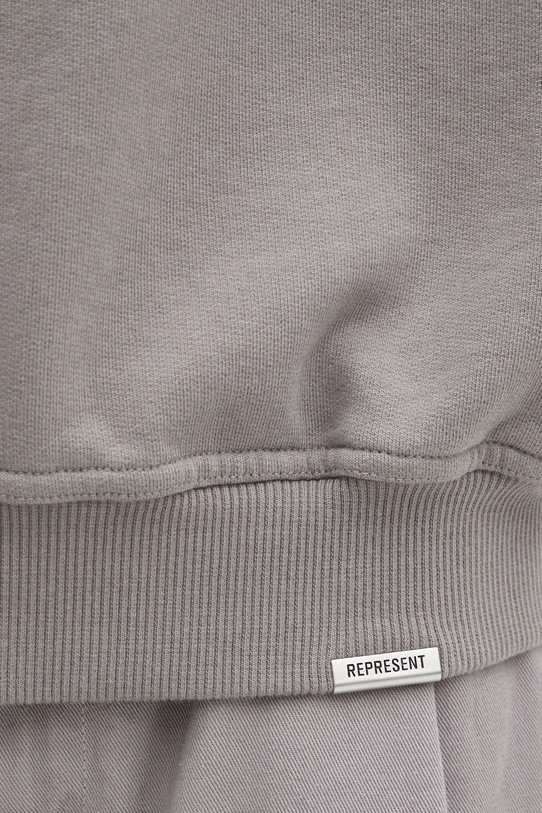 Represent bluza bawełniana Owners Club Script szary OCM100007