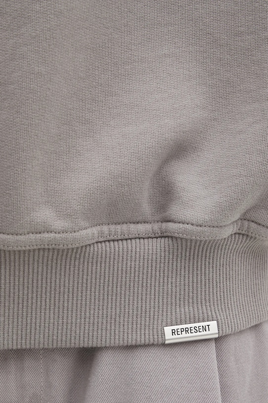 Represent bluza bawełniana Owners Club Script szary OCM100007