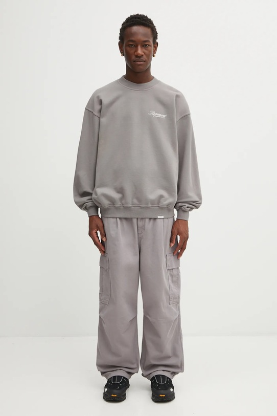 Represent bluza bawełniana Owners Club Script OCM100007 szary