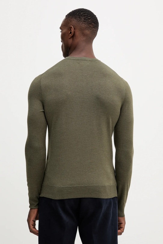 Odzież Hackett London sweter z wełną HM7000006 zielony