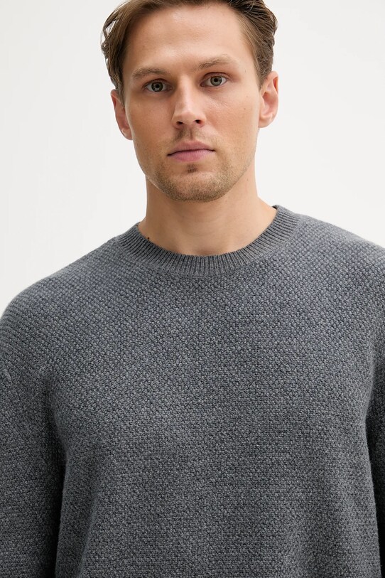 Μάλλινο πουλόβερ A.P.C. pull thomas γκρί WVBCZ.H23434