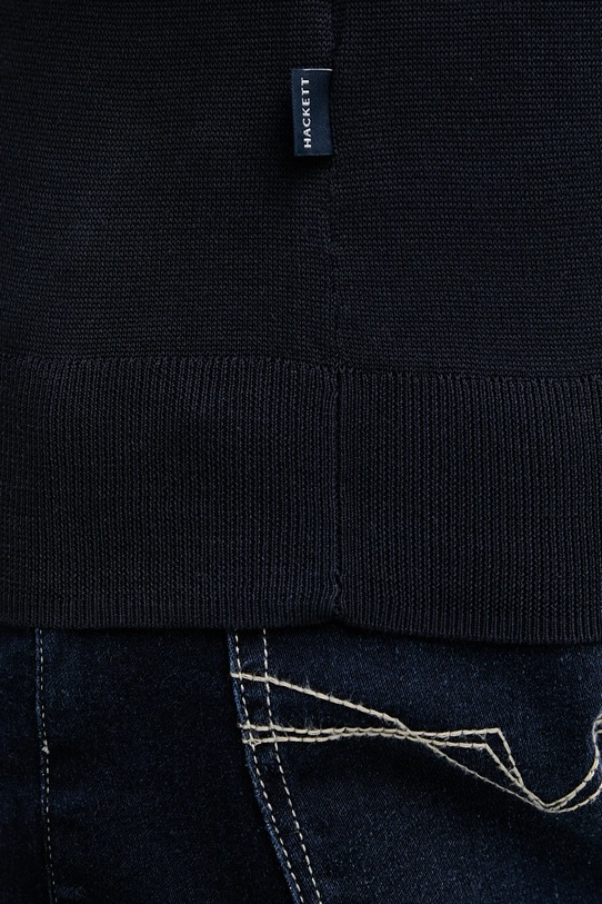 Hackett London sweter bawełniany HM7000095 granatowy