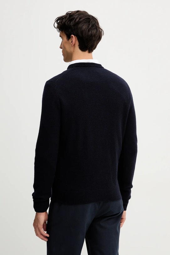 Îmbrăcăminte Hackett London pulover de lână HM7000051 bleumarin