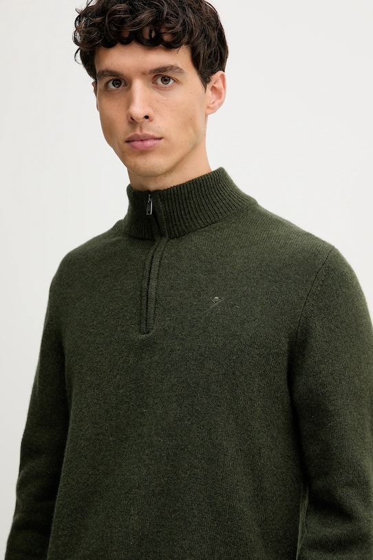 Volnen pulover Hackett London zelena HM7000078