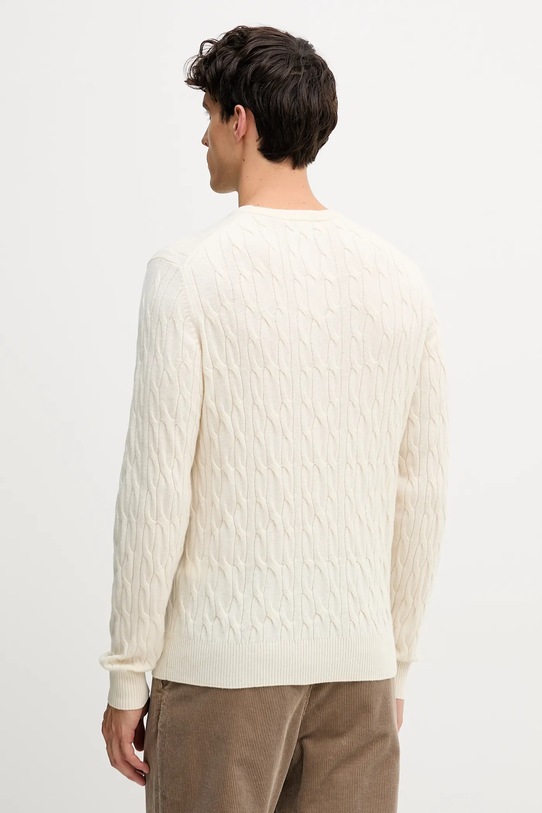 Odzież Hackett London sweter wełniany HM7000079 beżowy