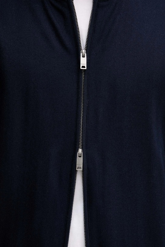Hackett London kardigan wełniany HM7000085 granatowy