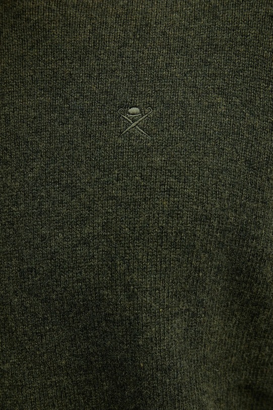 Hackett London sweter wełniany HM7000075 zielony