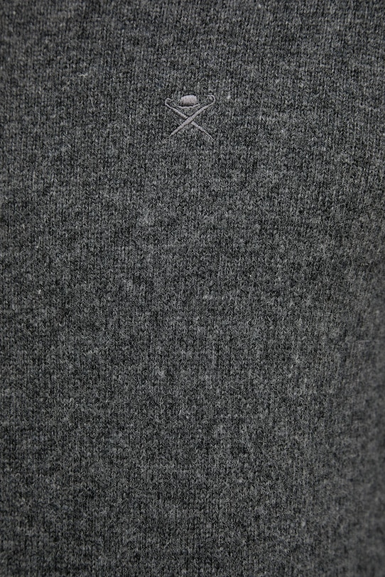 Шерстяной свитер Hackett London HM7000075 серый