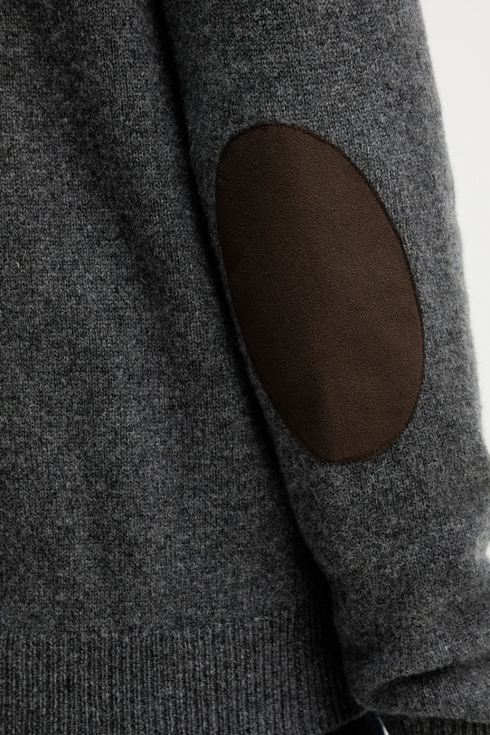 Шерстяной кардиган Hackett London HM7000077 серый