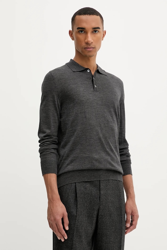 BARENA VENEZIA sweter wełniany Knitwear Pevaron wełna szary KNU4100.429