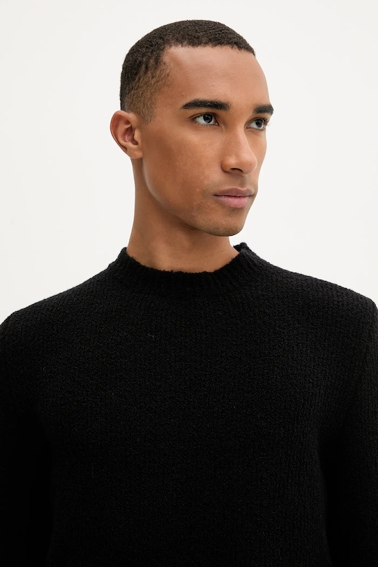 BARENA VENEZIA sweter z wełną Knitwear Mareselo czarny KNU5294.509