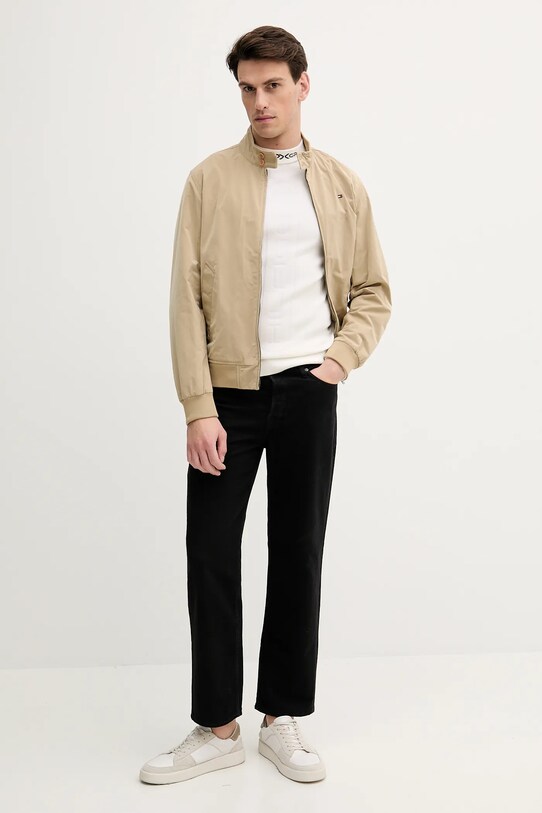 Tommy Hilfiger sweter wełniany x F1 THE MOVIE MW0MW41383 beżowy AW25
