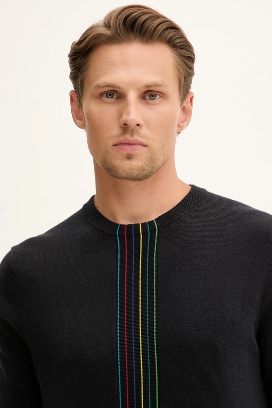 PS Paul Smith sweter z domieszką wełny czarny M2R.491Z.T22513