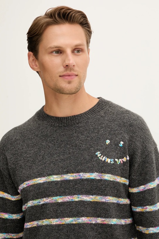 PS Paul Smith sweter z wełną szary M2R.507Z.T22516