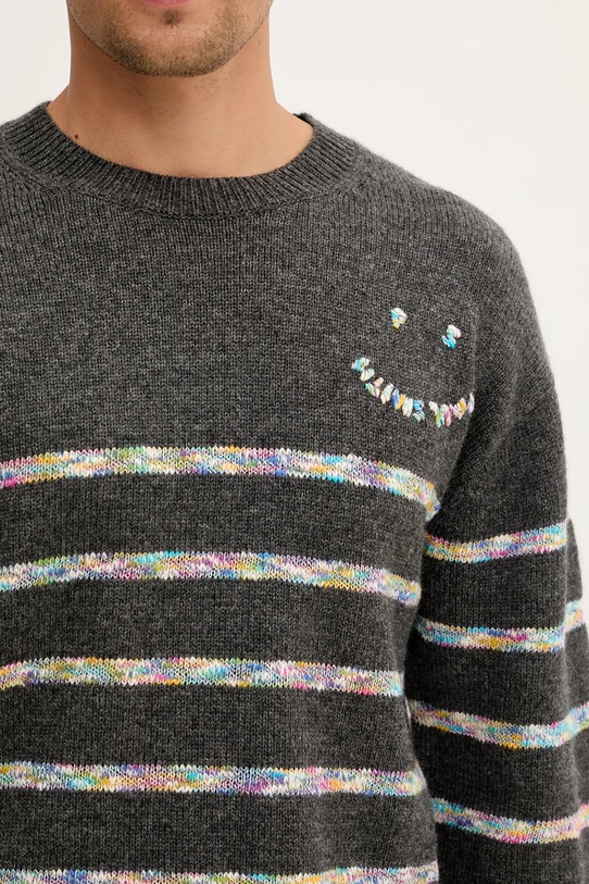 PS Paul Smith sweter z wełną M2R.507Z.T22516 szary