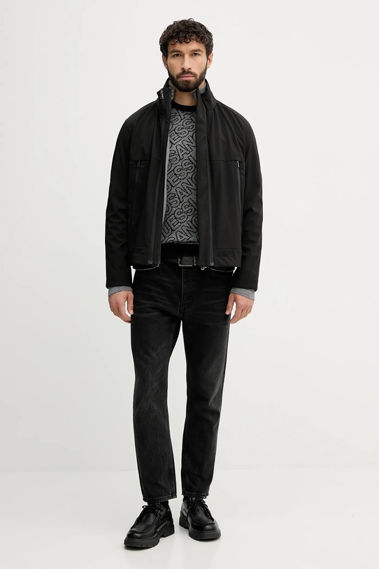 Guess sweter z domieszką jedwabiu JARROD M5BR11.Z0442 szary AW25