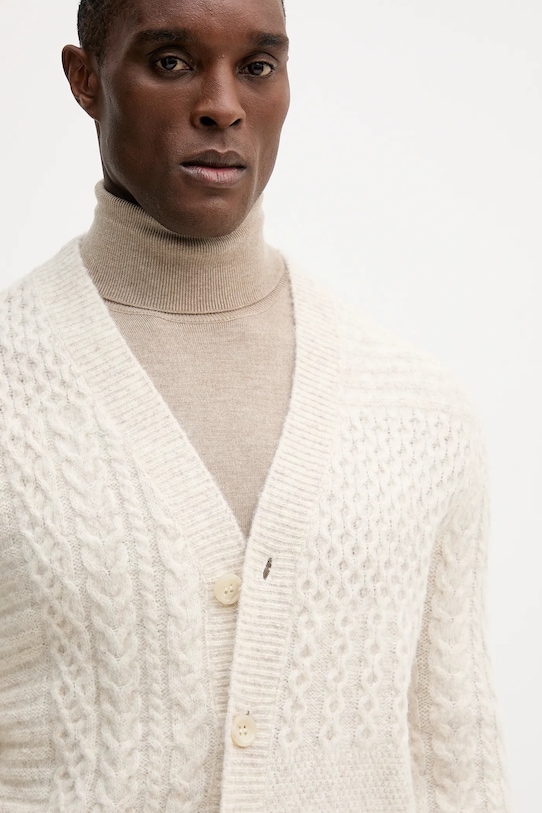 Guess cardigan con aggiunta di lana JEFFRY beige M5BR15.Z0462