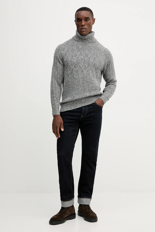 Guess sweter z domieszką wełny JEMMY M5BR16.Z0462 szary AW25