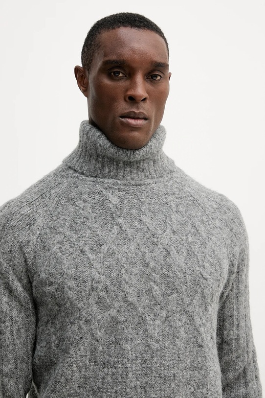 Guess sweter z domieszką wełny JEMMY szary M5BR16.Z0462