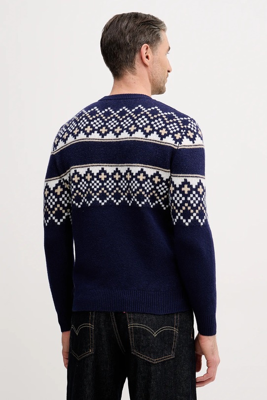 Odzież Guess sweter z domieszką wełny M5BR61.Z4142 granatowy