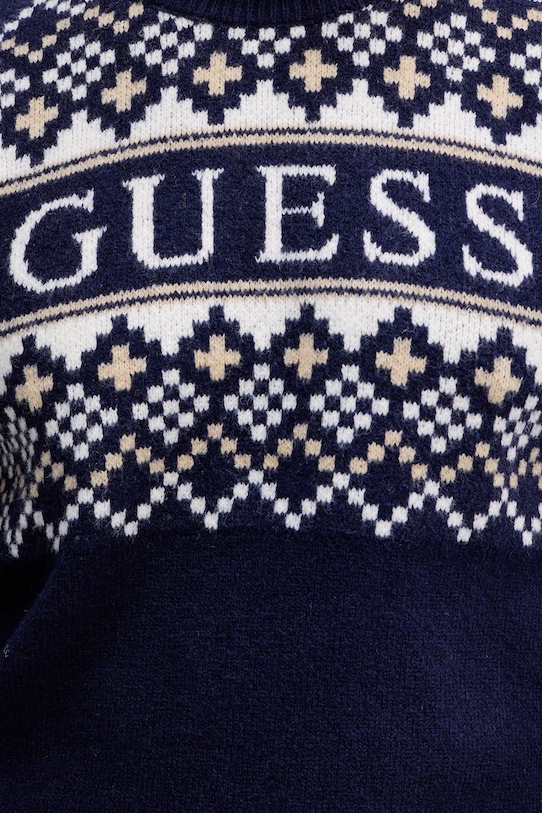 Guess sweter z domieszką wełny M5BR61.Z4142 granatowy