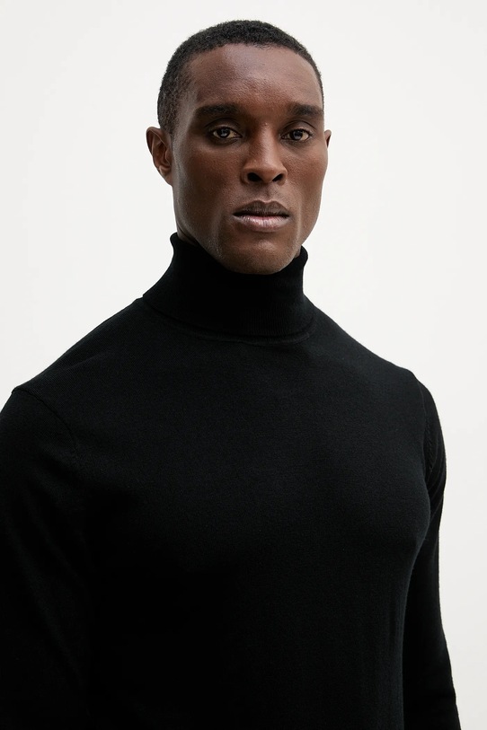 Guess sweter wełniany FRED czarny M5RR20.Z3LZ0