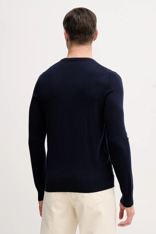 Odzież Guess sweter z domieszką jedwabiu DAREN M5YR27.Z0122 granatowy