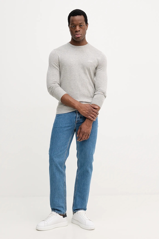 Πουλόβερ σε μείγμα μεταξιού Guess DANIEL M5YR26.Z0122 γκρί NC25