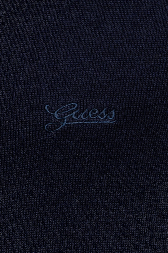 Svetr z hedvábné směsi Guess DANIEL M5YR26.Z0122 námořnická modř