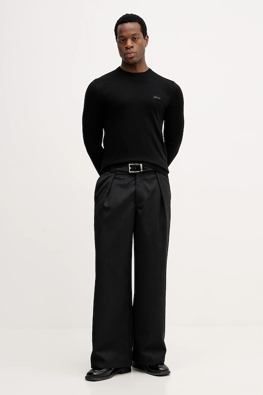 Guess sweter z domieszką jedwabiu DANIEL M5YR26.Z0122 czarny NC25