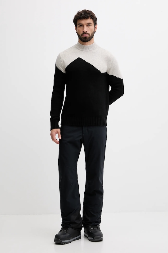 EA7 Emporio Armani sweter z dodatkiem wełny AF14568.7M000504 czarny AW25