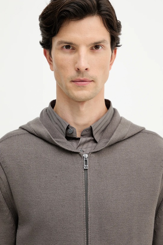 Armani Exchange sweter z dodatkiem wełny szary XM000905.AF14008