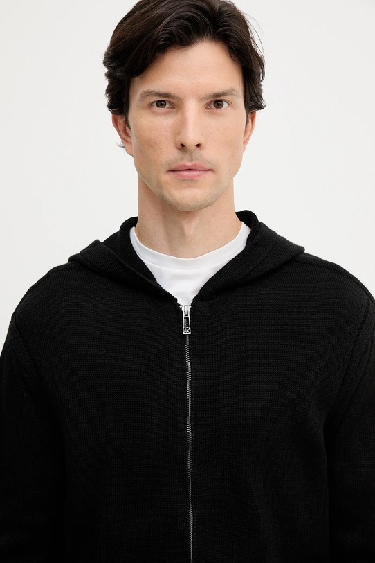 Armani Exchange sweter z dodatkiem wełny czarny XM000905.AF14008