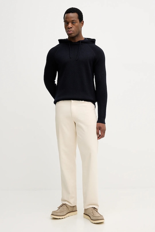 Armani Exchange sweter z dodatkiem wełny XM001317.AF13776 granatowy AW25