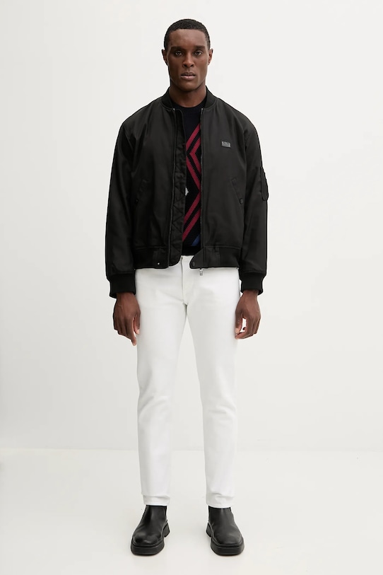 Armani Exchange sweter z dodatkiem wełny XM001323.AF13776 granatowy AW25