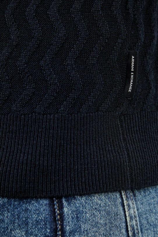 Armani Exchange sweter z dodatkiem wełny XM001560.AF11982 granatowy