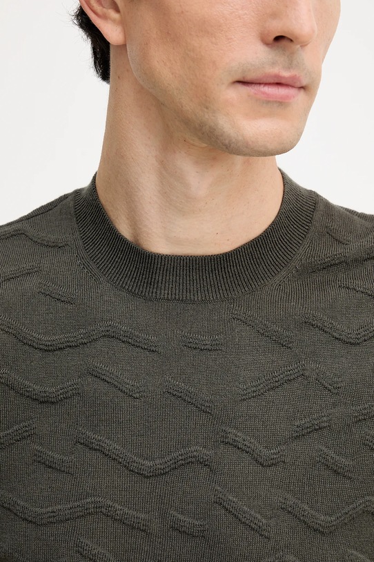 Armani Exchange sweter z dodatkiem wełny XM001560.AF11982 zielony