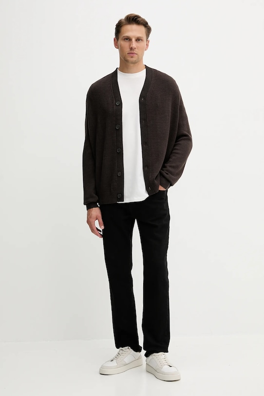 Жилетка с вълна Armani Exchange XM001914.AF14008 кафяв AW25