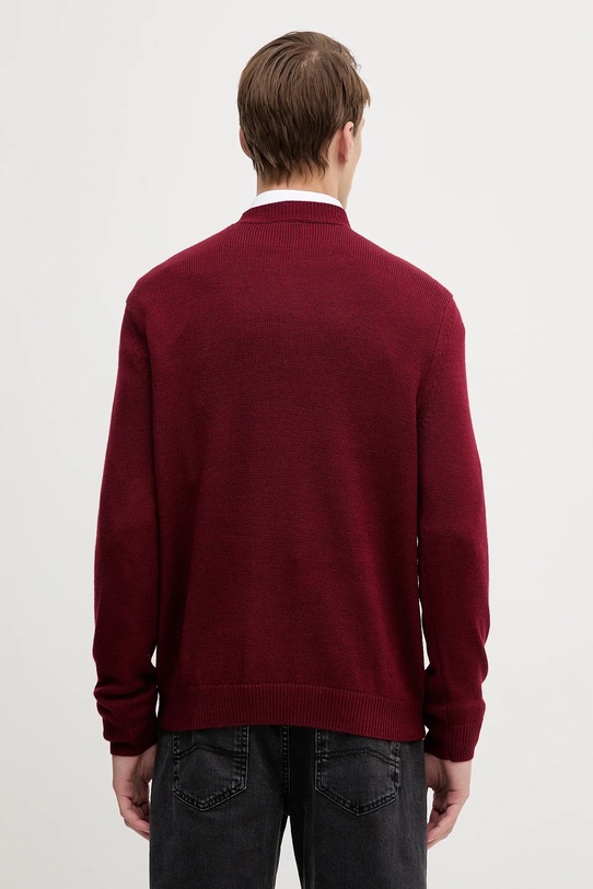 Odzież Armani Exchange sweter z domieszką wełny XM001916.AF14008 bordowy