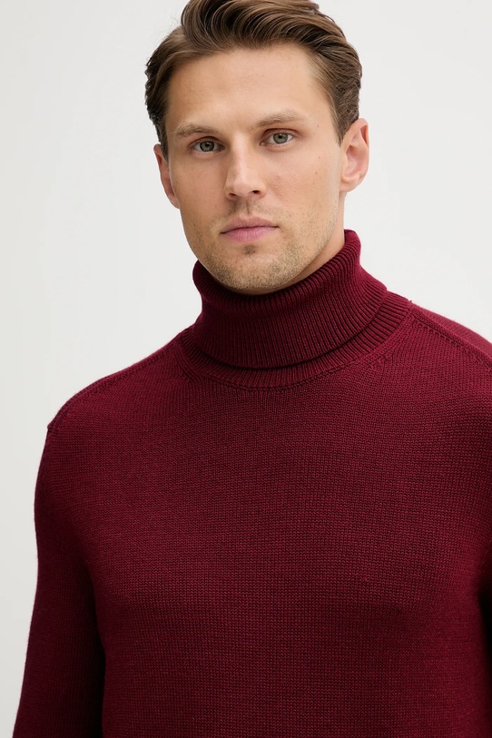 Свитер с примесью шерсти Armani Exchange бордо XM001917.AF14008