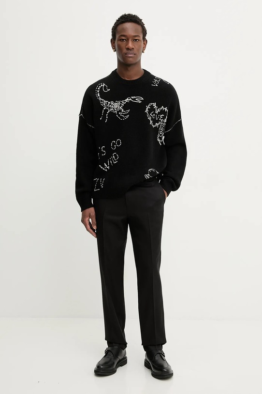 ZADIG&VOLTAIRE sweter wełniany KMSW01790 czarny AW25
