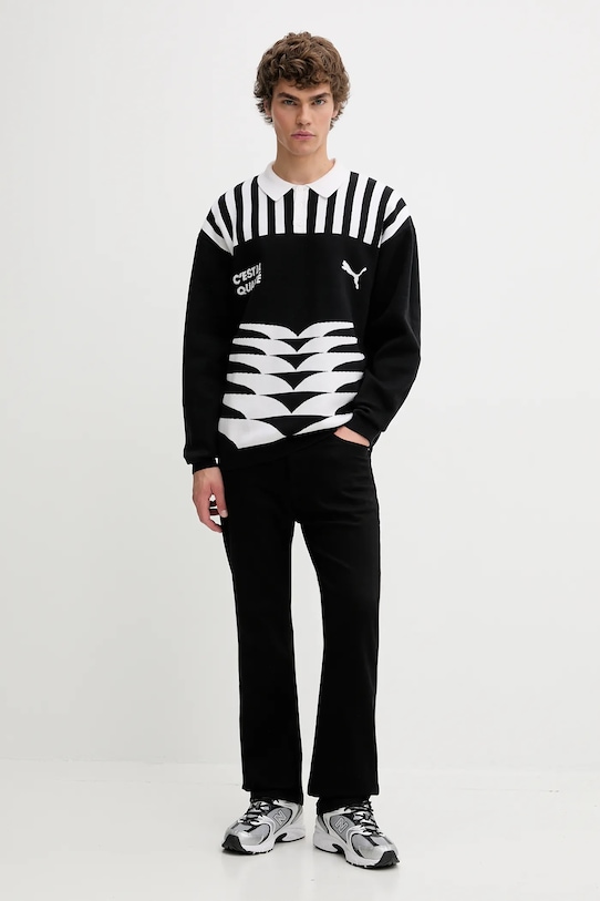 Puma sweter 632512 czarny AW25