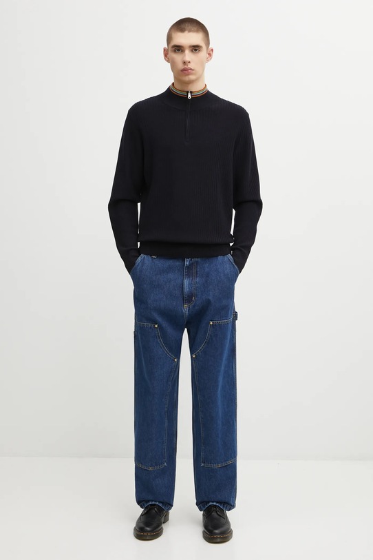 Paul Smith sweter wełniany M1R.548Z.T02825 granatowy