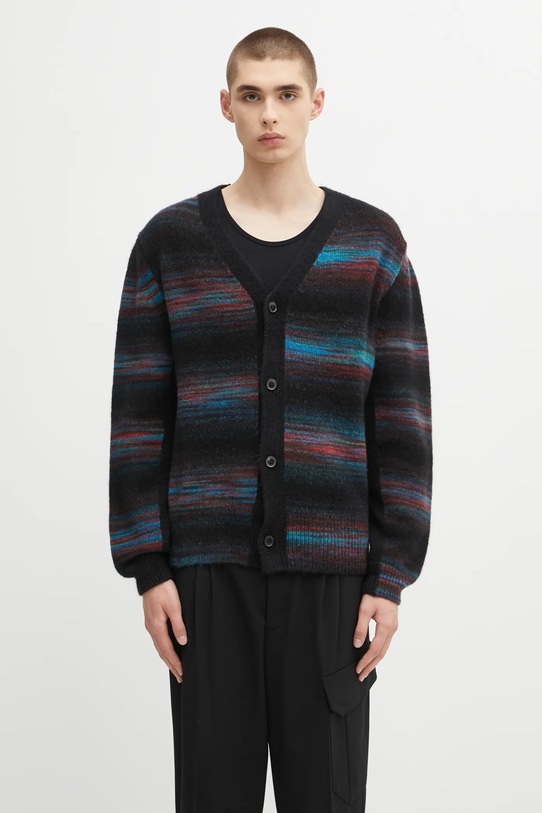 Paul Smith cardigan with wool blend medium thickness black M1R.568Z.T02830