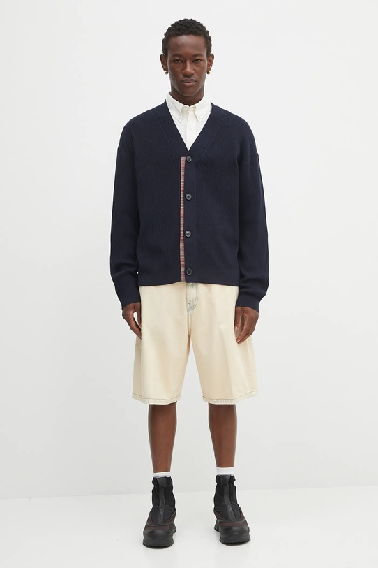 Paul Smith kardigan wełniany M1R.531Z.T02763 granatowy