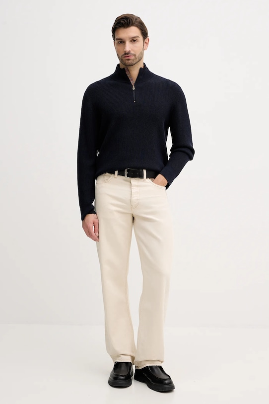 Paul Smith sweter wełniany M1R.534Z.T02763 granatowy AW25