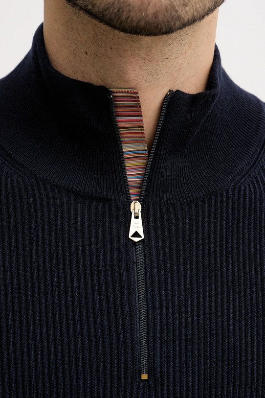 Paul Smith sweter wełniany M1R.534Z.T02763 granatowy