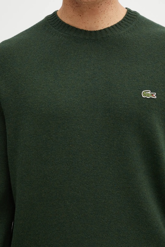 Lacoste maglione in lana verde AH2916