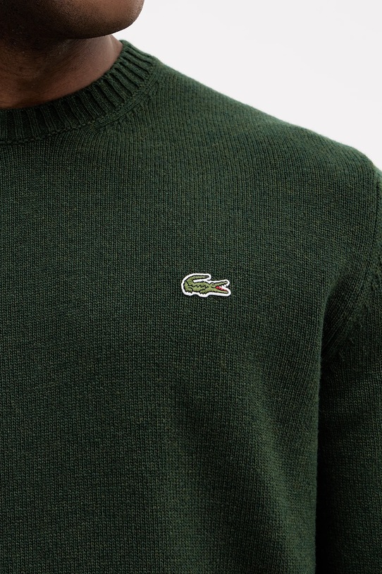 Lacoste sweter wełniany AH2916 zielony