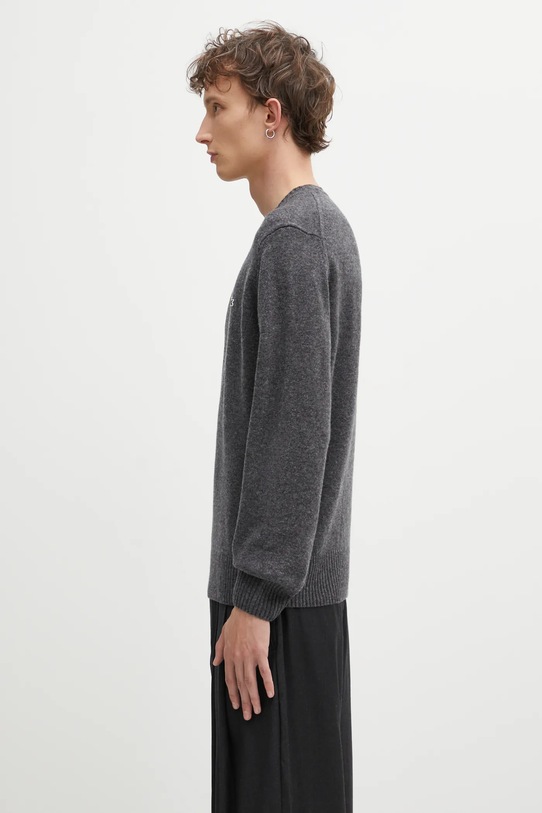 Lacoste sweter wełniany AH2916 szary AW25